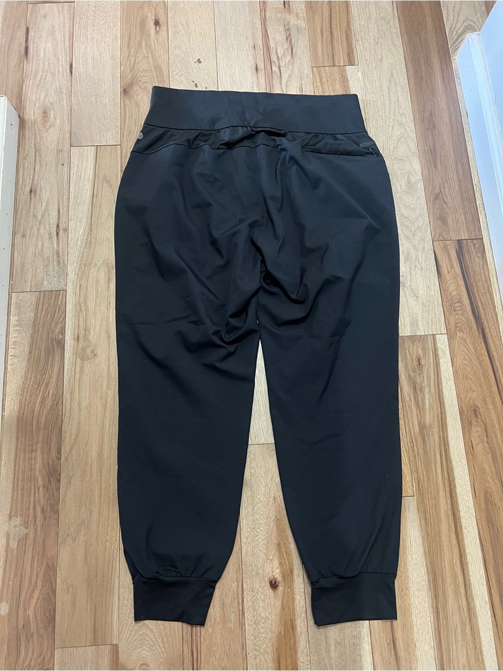 Adidas Black High Waisted Lightweight Track Parley Ocean Plastic Joggers Size XL - Picture 8 of 10